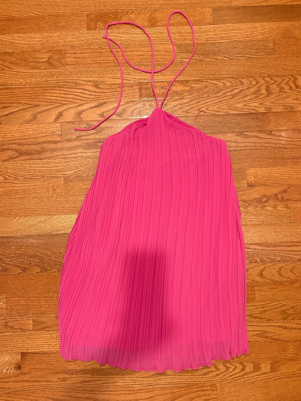 Old Navy Hot Pink Pleated Halter Dress NWOT